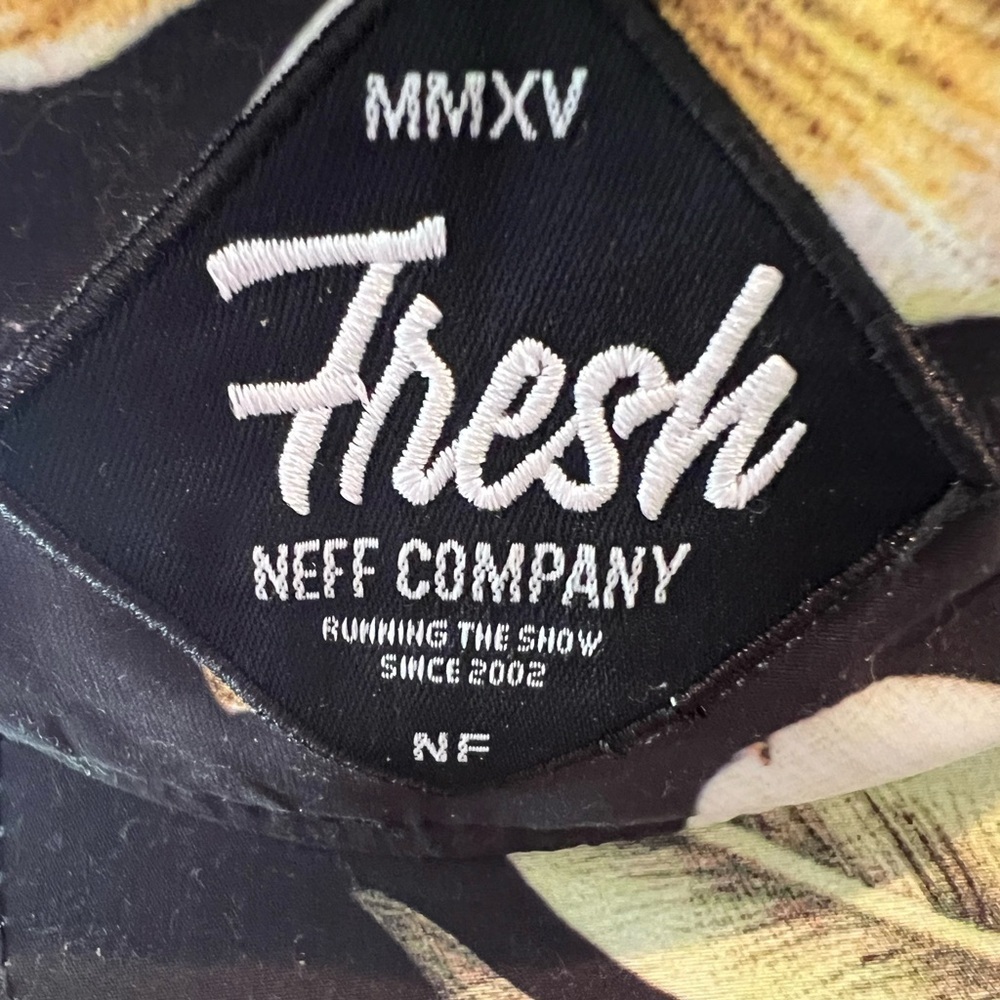 Floral Black Cap by Fresh Neff Company, EUC, one size fits all - Picture 2 of 5